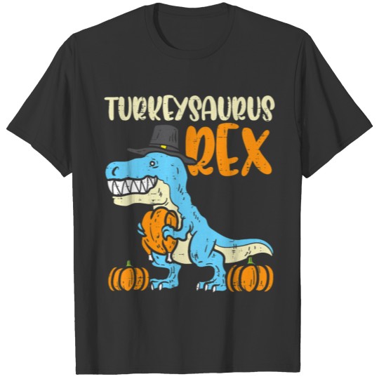 Kids Turkeysaurus Rex Dino Turkey Toddler Boys Tha T Shirts