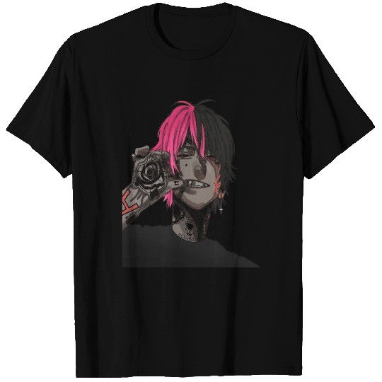 anime lil peep morgan millward T Shirts