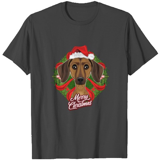 Dachshund Lover I Merry Christmas Dachshund T Shirts