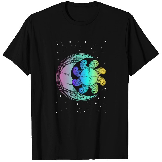 Cute Moon Sun Celestial Luna Spirituality T Shirts