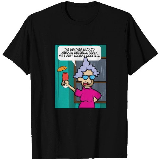 Umbrella Cocktail Newscaster Gift T Shirts