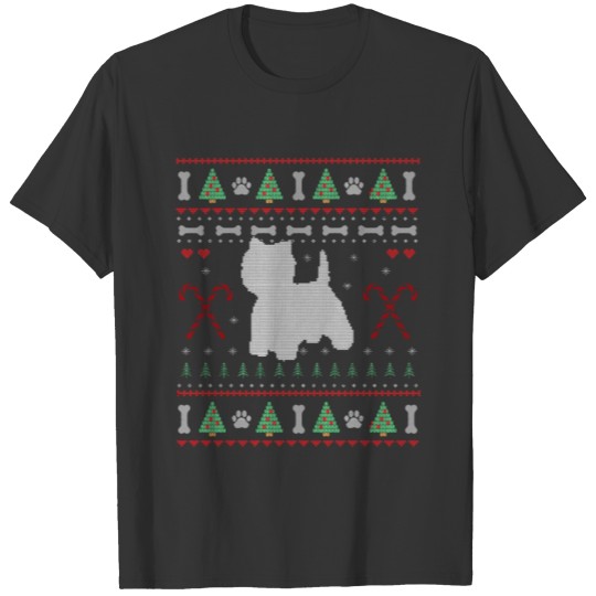 West Highland White Terrier Christmas Ugly Sweater T Shirts