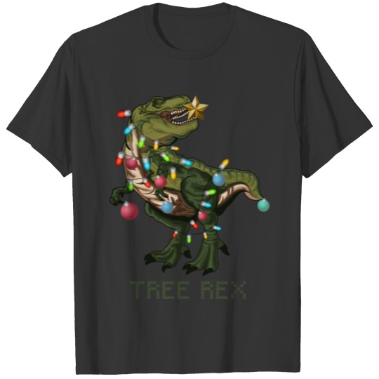 Funny Dinosaur Christmas T Shirts