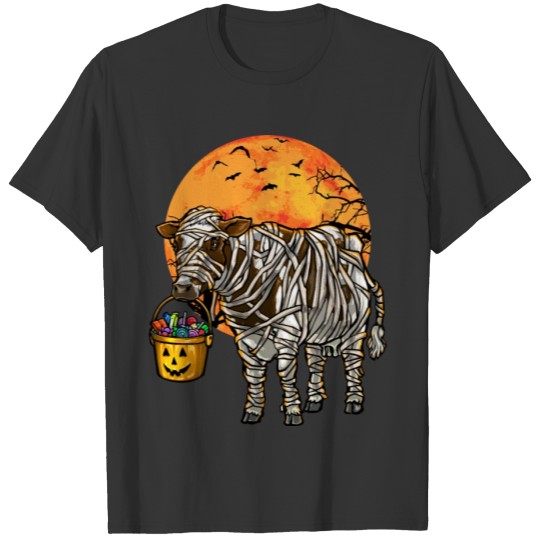 Halloween Cow Farmer T Shirts