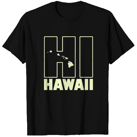 HI Hawaii islands T Shirts