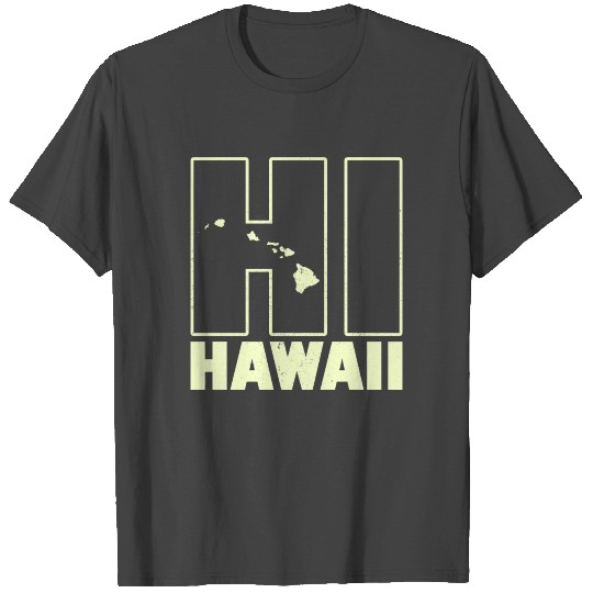 HI Hawaii islands T Shirts