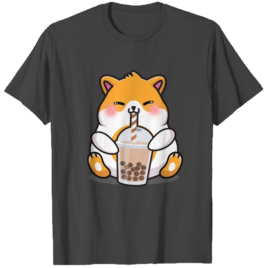Hamster Boba Tea Funny Bubble Tea Foodie Pet Lover T Shirts