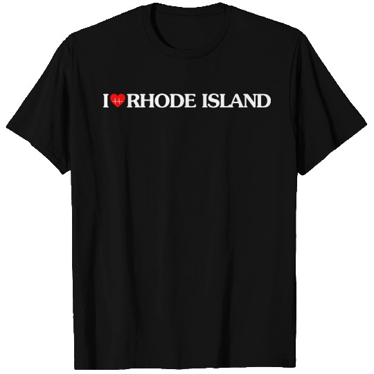 Ocean State Block Island Heart I Love Rhode Island T Shirts