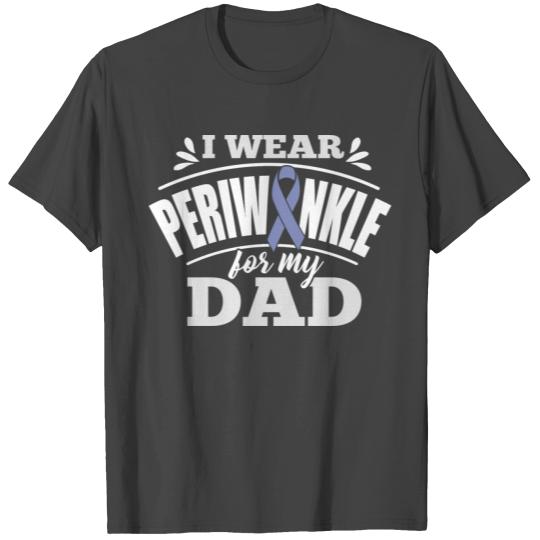 Wear Periwinkle For Dad Stomach Cancer Awareness R T Shirts