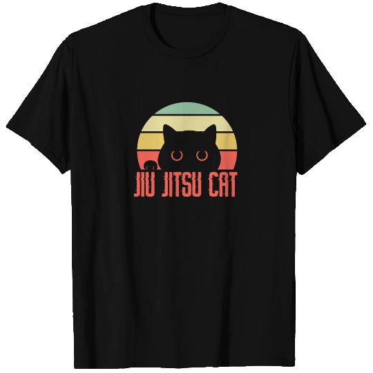 Jiu Jitsu Cat Retro Vintage T Shirts