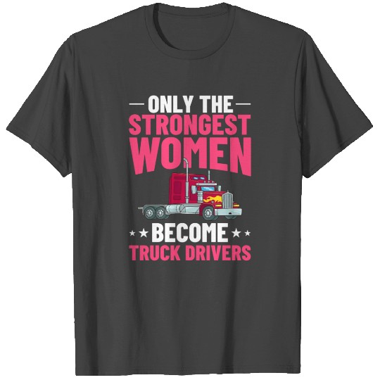 Semi Truck Driver Trailer Trucker Training T Shirts