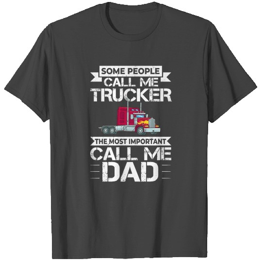 Semi Truck Driver Trailer Trucker Training T Shirts