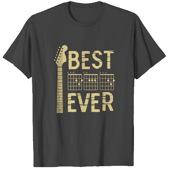 Best Dad Ever Chord Guitar Guitarist Gift T Shirts