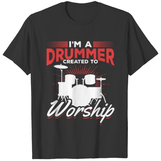 Funny Drummer Quote Drum Set T-shirt