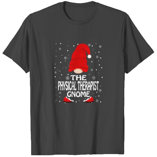 The Physical Therapist Gnome Christmas Matching T Shirts