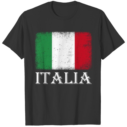 Flag of Italy Retro Distressed Vintage Italian Fla T Shirts