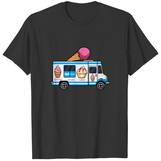 Nostalgic Ice Cream Frozen Dessert Delivery Truck T-shirt