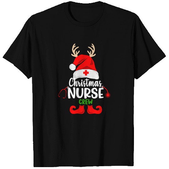 Christmas Nurse Crew Squad T Shirts