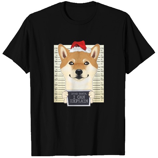 Dear Santa I Can Explain Shiba Inu Christmas T Shirts