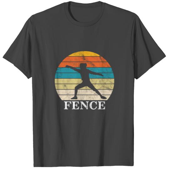 Retro Fencing Fencer Funny T Shirts