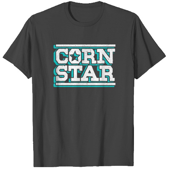 Corn Star Cornhole King Sack Toss Bean Bag Player T Shirts