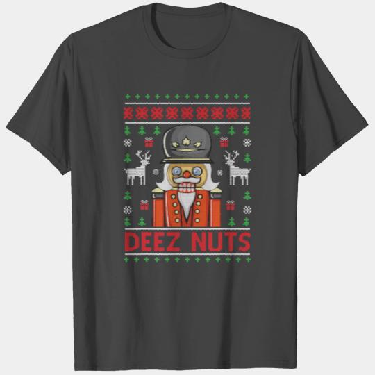Deez Nuts Nutcracker Funny Ugly Christmas Sweater T Shirts