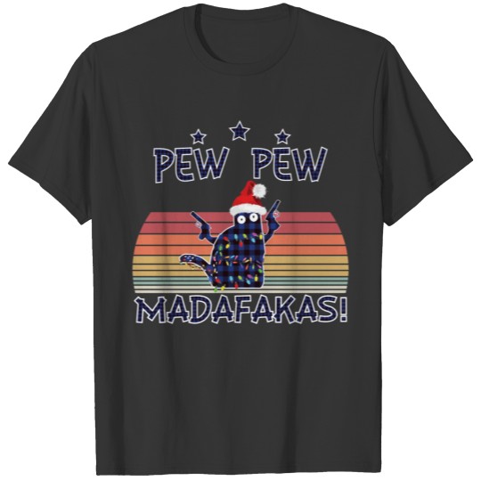 Pew Pew Madafakas Plaid Christmas Gift T Shirts