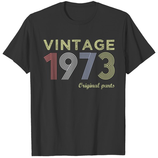 Vintage 1973 Birthday Gift T-shirt