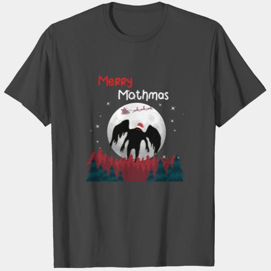 Merry Mothmas Funny Cryptid Mothman Santa Xmas T Shirts
