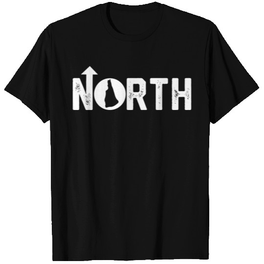 Vintage Up North New Hampshire State Map T Shirts