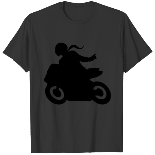 lady biker girl sportbike motorcycle sportsbike T Shirts
