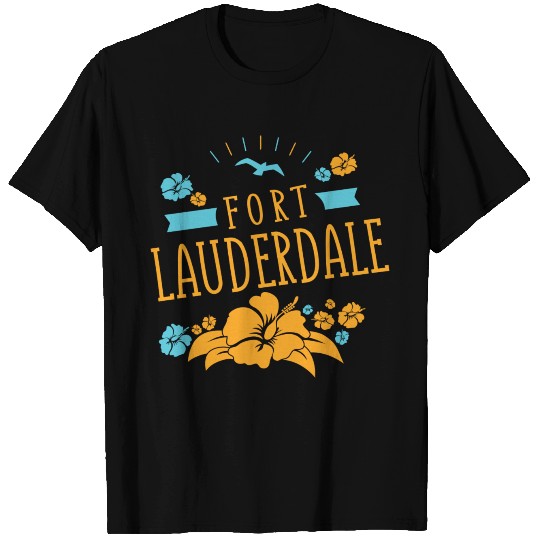 Fort Lauderdale Florida Summer Seagull Tropical Fl T Shirts