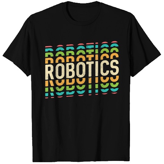 Womens Retro Robotics Cool Robot Club Teacher Coac T Shirts