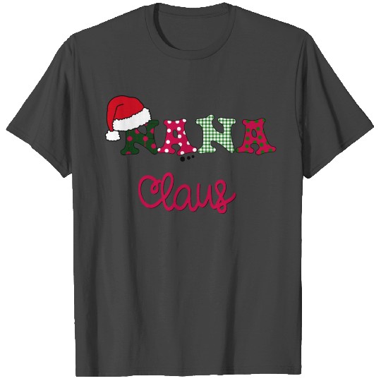 Nana Claus Gift T Shirts For Women Funny Christmas