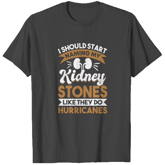 Kidney Stone Sufferer Humor Hurricane Names T Shirts