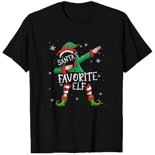 Santa s Favorite Elf Matching Group Dabbing Elf T T Shirts