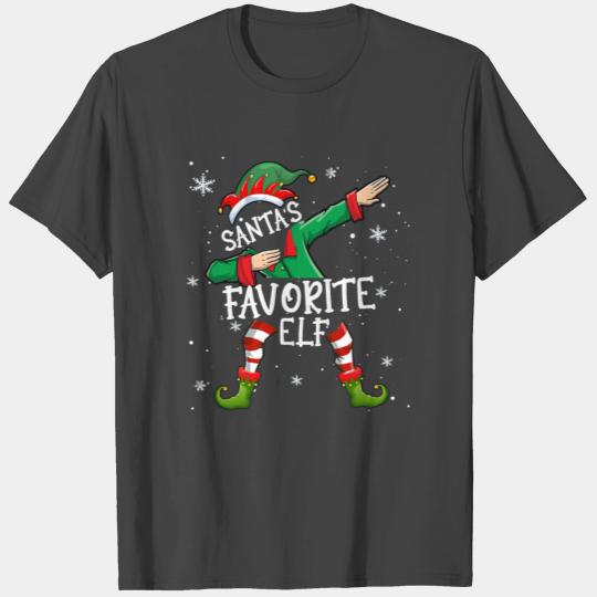Santa s Favorite Elf Matching Group Dabbing Elf T T Shirts