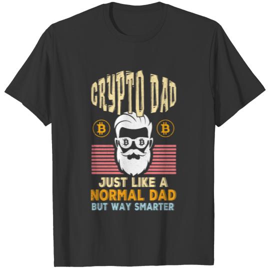 Crypto Dad Investor Trader Coin Cryptocurrency T-shirt