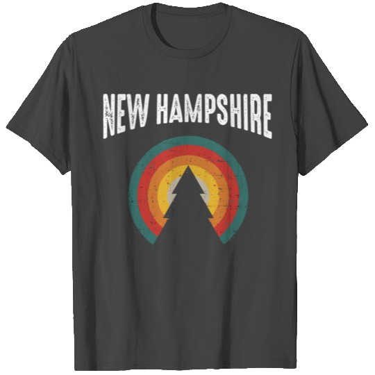 New Hampshire Vintage Sunset Outdoors Hiking Souve T Shirts