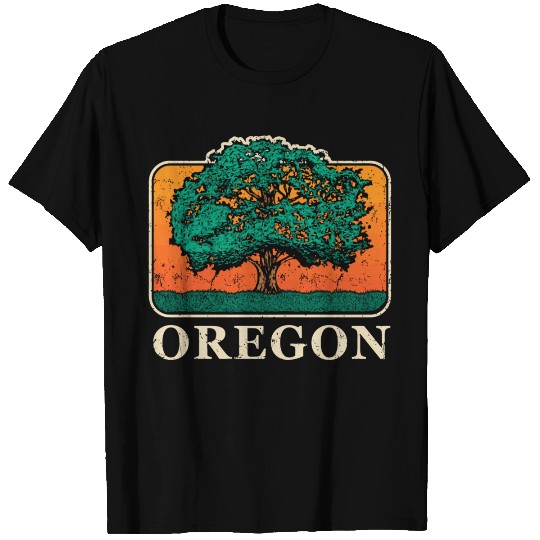 Oregon Vintage Sunset Roots Outdoors Souvenir T Shirts