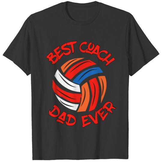 best coach dad ever - volleyball vintage T-shirt