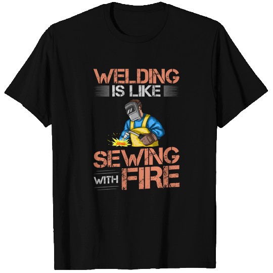Welding Helmet Machine Welder Worker T Shirts