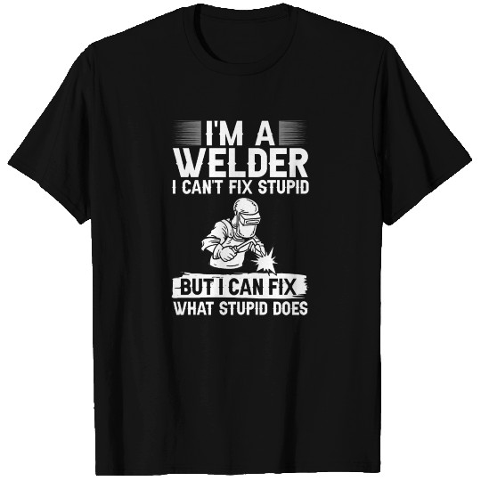 Welding Helmet Machine Welder Worker T Shirts