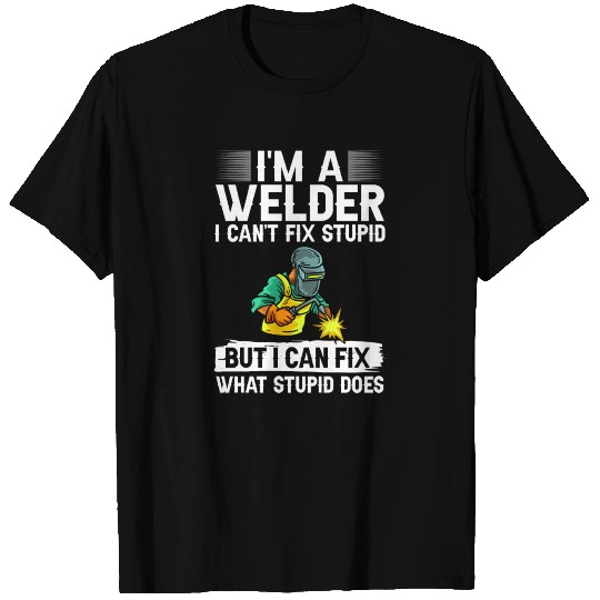 Welding Helmet Machine Welder Worker T Shirts