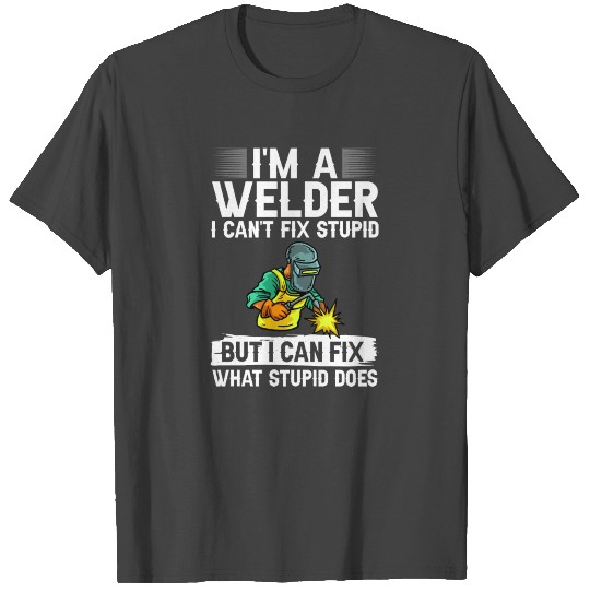 Welding Helmet Machine Welder Worker T Shirts