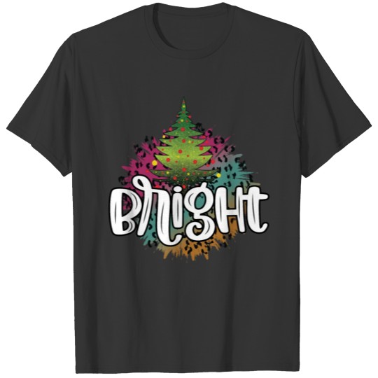 Merry Christmas Tree Bright T-shirt