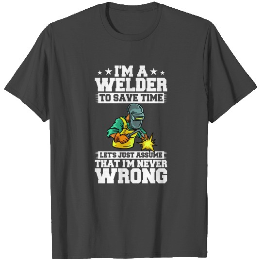 Welding Helmet Machine Welder Worker T Shirts