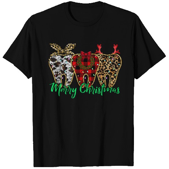 Merry Christmas Tooth T Shirts