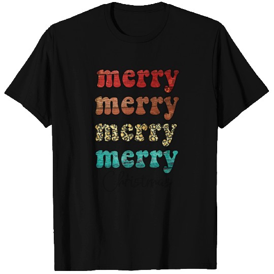 Merry merry merry merry christmas pattern T Shirts