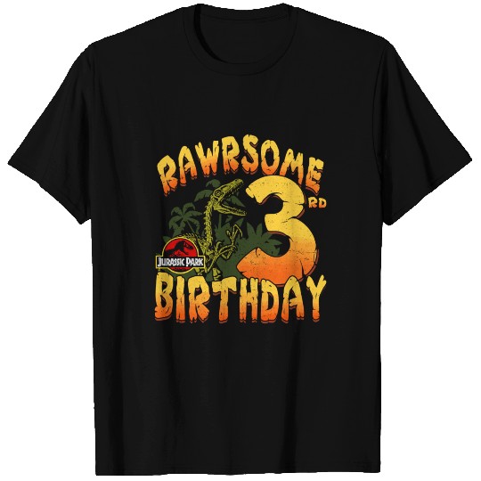 Jurassic Park Rawrsome 3Rd Birthday T Shirts